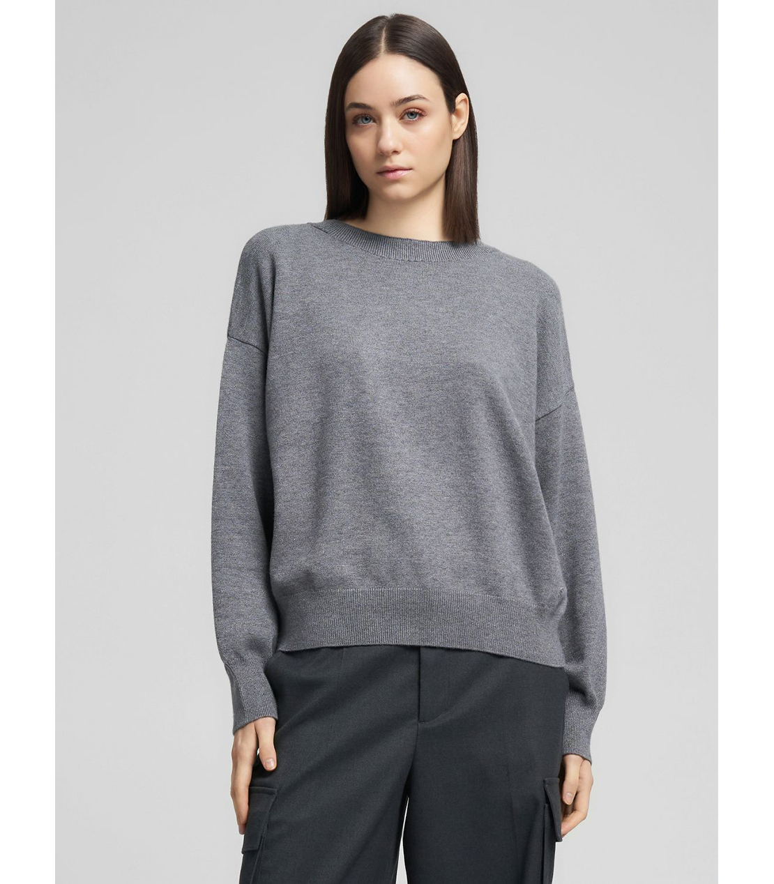 パフスリーブ クルーネックプルオーバー（セットアップ） 詳細画像 アイアングレー 2